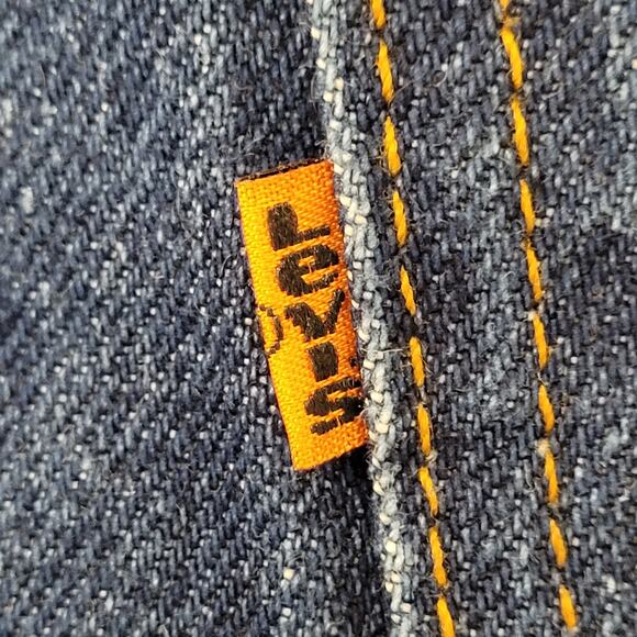 Vintage LEVIS 517 Bootcut Jeans 38x31 Dark-Wash - Picture 5 of 16